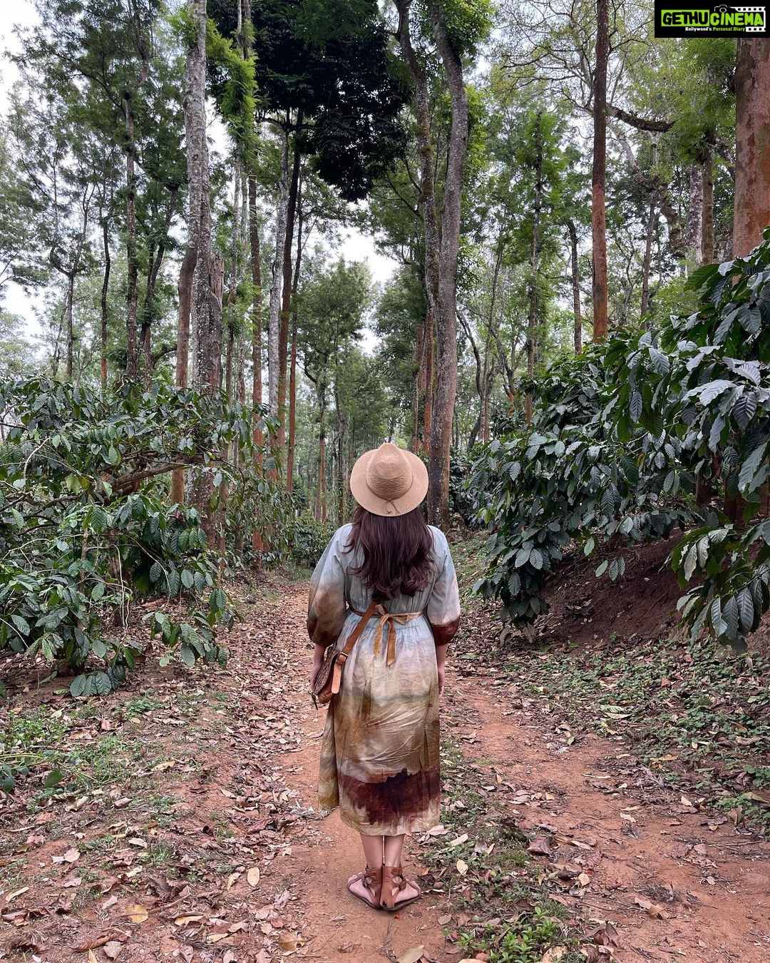 Dia Mirza Instagram - What makes us happy? Nature π³ What makes us mindful? Nature π» What heals us? Nature π¦ Make time #ForNature everyday π Because we are nature. Only when we move away from nature do we lose balance and ourselves. βLook deep into nature, and then you will understand everything better.β - Albert Einstein #WednesdayWisdom #GenerationRestoration #OnePlanetOnePeople #ForPeopleForPlanet #SDGs #GoOutside #SeekNature Coorg,Karnataka