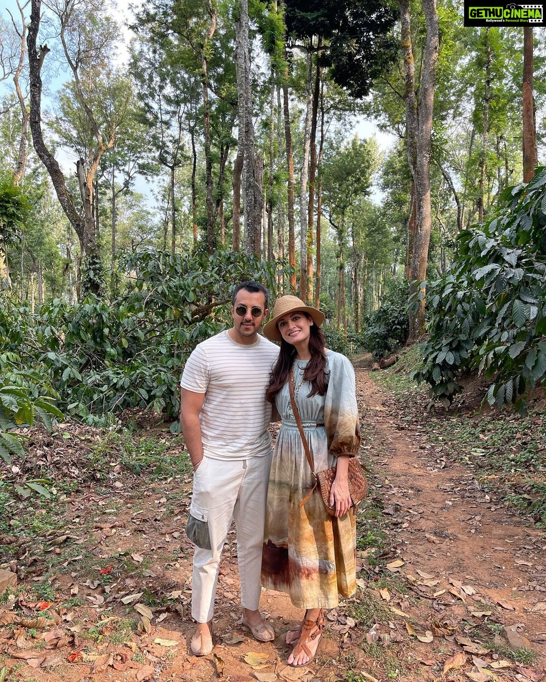 Dia Mirza Instagram - What makes us happy? Nature π³ What makes us mindful? Nature π» What heals us? Nature π¦ Make time #ForNature everyday π Because we are nature. Only when we move away from nature do we lose balance and ourselves. βLook deep into nature, and then you will understand everything better.β - Albert Einstein #WednesdayWisdom #GenerationRestoration #OnePlanetOnePeople #ForPeopleForPlanet #SDGs #GoOutside #SeekNature Coorg,Karnataka