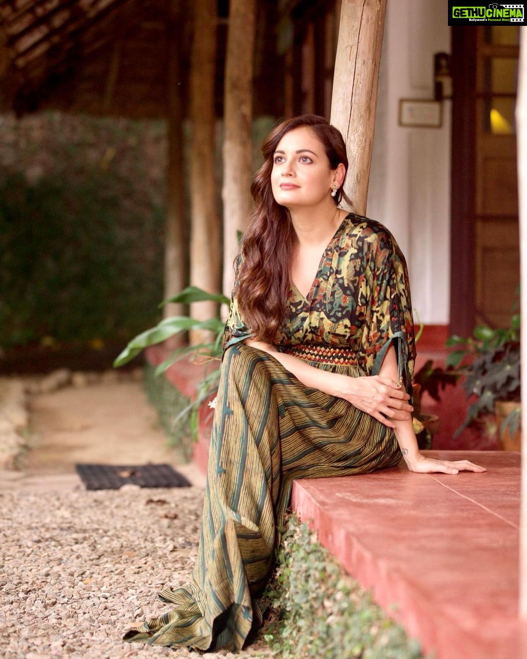Dia Mirza Instagram - Another beautiful maxi dress handcrafted and made sustainably by Punit Balana. Thank you Punit for your art and your heart πππ―π And thank you Spice Village for making our stay sustainable, comfortable and memorable. Outfit Courtesy @punitbalanaofficial Earrings courtesy @silverstreakstore Styled by @theiatekchandaney Assisted by @jia.chauhan Photos by @shinu_photography_ Location @spicevillage_cghearth #SustainableFashion #SlowFashion #SDGs #GlobalGoals #ForPeopleForPlanet #ClubNature #ForeverWild Periyar, Thekkady
