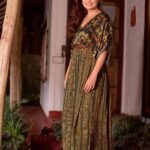 Dia Mirza Instagram - Another beautiful maxi dress handcrafted and made sustainably by Punit Balana. Thank you Punit for your art and your heart 💚🐘🐯🌏 And thank you Spice Village for making our stay sustainable, comfortable and memorable. Outfit Courtesy @punitbalanaofficial Earrings courtesy @silverstreakstore Styled by @theiatekchandaney Assisted by @jia.chauhan Photos by @shinu_photography_ Location @spicevillage_cghearth #SustainableFashion #SlowFashion #SDGs #GlobalGoals #ForPeopleForPlanet #ClubNature #ForeverWild Periyar, Thekkady