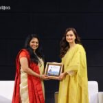 Dia Mirza Instagram - It only takes one ‘Dia’ to light up an entire room!🌟🌸 Sharing with you a few glimpses from our recently organized PU Talks edition with the guest speaker, Ms. Dia Mirza. From being a phenomenal actress to an active advocate for the environment as well as human rights, Ms. Dia Mirza has done it all with great poise. The PU Talks session consisted of an interactive Q & A segment where our students had the opportunity to discuss important issues and their solutions with the guest. A few students even came up with handmade gifts, art, and self-written poems for her. She then ended the session with an appeal to the youth about being more aware of the importance of environmental conservation. It was filled with love, laughter, learning, and some tears of joy with the big-hearted diva, Dia!❤ #diamirza #5thPUConvocation #paruluniversity #PUTalks Vadodara, Gujarat, India