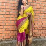Divya Bharathi Instagram - My love for saree isn’t ending🤎 Beautiful earrings from @desire_collective