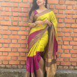 Divya Bharathi Instagram - My love for saree isn’t ending🤎 Beautiful earrings from @desire_collective
