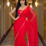 Divya Bharathi Instagram - ❤️❤️ Beautiful outfit by @abinayadesignerstore Hair @vyshalisundaram_hairstylist Shot by @pk_views (Recent Fave)