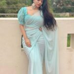 Divya Bharathi Instagram – 🍃🍃

Beautiful saree n blouse from @designsbypriyadass 

📸 @mahi0665