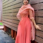 Divya Bharathi Instagram – Beautiful dress by @designsbypriyadass 
Earrings from @desire_collective
