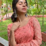 Divya Bharathi Instagram – Beautiful dress by @designsbypriyadass 
Earrings from @desire_collective