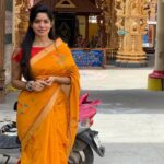 Divya Bharathi Instagram – To a new beginning❤️
Mommy @latha639 broski @mahi_0665 Prathyangira Devi Temple, Shollinganallur
