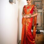Divya Bharathi Instagram – That’s for a bridal campaign❤️
.
.
Beautiful makeover by @vetrihairandmakeup 
Pretty blouse&saree by @sajna_bridal_wear_designer 
Styling : @gantyjyo
Beautiful jewelry by @fineshinejewels @anilkothari.in
Drapist : @saisudha_393
Shot by @gokulakrishnan220 @bharathi_bapay