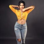 Divya Bharathi Instagram - Comfort and style?? Let’s go back to the basics ❤️ You can never go wrong with these boyfriend jeans by @hm that is typically fitted at the hips, with a more relaxed fit through the legs. You can pair it with a crop top, shirt or a cami and you’ve got yourself a comfortably stylish look to take on the day! Now available at hm.com Shot by @navneethbalachanderan MuaH @blushbynamithasapkota