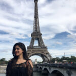 Divya Bharathi Instagram – Felt immense love under the #EifelTower🗼 Eifel Tower