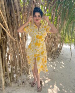 Divya Bharathi Instagram - Kinda left my heart in Maldives 🌊🏝

📸 @oasiaugustina94