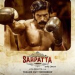 Dushara Vijayan Instagram - Kabilan is ready to knock you out with his powerful punches! Witness his triumph from tomorrow. Watch #SarpattaOnPrime July 22, @PrimeVideoIN @aryaoffl @ranjithpa @muraligovindarajan @musicsanthosh @selva_rk @ramalingamthangavelramalingam @tapraba @suthanvfx @anbariv_action_director @ sanchana.natarajan @actormuthukumar @SanthoshPrathapoffl @highonkokken @actorshabeer @kaaliactor @gm_sundar_ @anupamakumarone @Kalaiyarasananbu @johnvijayofficial @sritamilnitin @manimaran.n_official @neelam_productions @k9studi0s @joinmaajja @kabilanchelliah Chennai, India