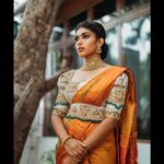 Dushara Vijayan Instagram – Shot by : @aarontheobed 
Assist : @kaybee_gram  @travel.balaji_yadhav 
Outfit : @archana.karthick 
Saree : @pashudh 
Jewellery : @surendrajewellery 
Hair : @puii_c_ammy 
Makeup : @chisellemakeupandhair 
Location : @varnamalaweddingexperience Varnamala Wedding Experience Centre