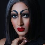 Erica Fernandes Instagram - When I tried my hand at doing some dramatic make up for the first time . #makeuptransformation #makeuplooks #concealedeyebrows #witchyvibes