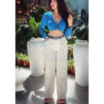 Eshanya Maheshwari Instagram - She is about that pepper, that blue cheese 💙 Thanks to my dearest @bhavikamaheshwari10 for such great pictures ❤️ #airportlook #ootd #travelfashion #esshanyamaheshwari #esshanya Delhi, India
