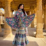 Eshanya Maheshwari Instagram - Soo much of who we are is where We have been…. 💛 #hometown #jaisalmer #goldencity #travel #travelblogger #wanderlust #esshanyamaheshwari #esshanya Outfit by @aachho 💙 Jaisalmer