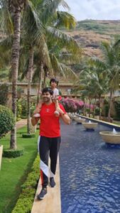 Ganesh Venkatraman Instagram - Sundays are for exploration with my Mischevious partner 😉😉 who luckily has similar interests like me nature, fresh air & discovering new places ❤️❤️ Location: @dellaadventureandresorts #daddydaughter #SundayFunday #SamairaGanesh