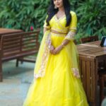 Gouri G Kishan Instagram – Lemon punch 🍋 

Styled by @rishita.madas 
Makeup by @udayasaivarma 
Hair by @sriniwas_bridal_makeover
Outfit by @fusiva_bykhushiagarwal 
Jewellery from @thetrinkaholic 
Photographed by @_anupphotography

#styledbyrishita Hyderabad