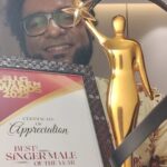 Haricharan Instagram - Last night at #BigScreenAwards I was awarded the Best Singer Male for 2020 By @directorsiddique sir. for the Song #Mullapoove in dear @alphonsofficial chetan's Music and Lyrics by Santhosh Verma. So nice to meet @anoop.sathyan & my Fav #ShahabazAman chetan and all my friends and stars of Malayalam Cinema. #varaneavashyamund Thrissur