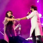 Haricharan Instagram - #thulithulimazhaiyai☔️ or #chiruchiru is Indeed a Pivotal Song amongst the many which I have recorded in Movies. And I did perform it at the @itsyuvan concert at @expo2020dubai Recently with the Amazing @thetanvishah with an amazing Band Lead by @aalaapraju . Tanvi was gracious enough to accept to do a Swirl with me 🤪🤪 and we had just 4 bars of music to do that. Quite a Dare. ☺️ All gratitude to U1 and #namuthukumar sir for giving me this beautiful tune. #yuvan #yuvanism #haricharan #btos #paiyya Pics Captured Beautifully by @stuwilliamsonphotography Jubilee Park Expo 2020