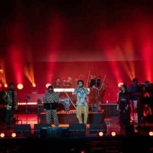Haricharan Instagram - Some beautiful Captures from the @itsyuvan show at the @expo2020dubai Last Sunday. It was Unreal to perform with the Man himself after so many years. His Vibe is Infectious. The Crowd at the concert was just amazing. Shot by @stuwilliamsonphotography❤️ This was when we performed the Latest hit #meherzylaa from #Maanadu . #yuvan #haricharan #yuvanism #expodubai #Tamil #btos