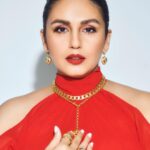 Huma Qureshi Instagram - When Sanam and I agree that ….Red is my color .. haina ?? #red #dress Outfit - @gauriandnainika Heels @louboutinworld Jewellery @twylatreasures @shopanatina Rings @viangevintage Styling @sanamratansi Assisted by @nirikshapoojary_ Photographer @kkarmaa.studio Makeup @krisann.figueiredo.mua Hair @susanemmanuelhairstylist #girl #chic #fashion