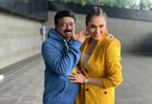 Isha Koppikar Instagram - Reunited with my director @rgvzoomin after 20 years of Khallas! #Dhahanam releasing tomorrow on @mxplayer #ramgopalvarma #ishakoppikarnarang #actordirector #khallasgirl #khallas #newshow #webseries #mxplayerwebseries #actor #director #showtime