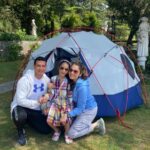 Isha Koppikar Instagram - There's no wi-fi in the mountains, but you'll find no better connections. Camping in our tent today! So much fun 😊 #ishakoppikarnarang #i❤️rianna #camping #tent #mountains #mountainslovers #travel #traveldiaries #mussoorie #mountainlife #naturelover #naturegram #famjam #familyholiday #family #familygoals Mussoorie