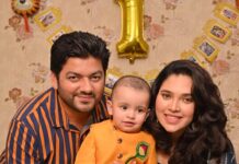 Ishaara Nair Instagram - 4 years and one baby later ❤️🦋🧿 Happy anniversary to us ❤️ Thank you for being my rock ❤️ Love you hubsy bubsy ❤️❤️ Dubai Marina