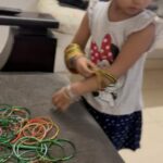 Ishika Singh Instagram – My gal is mad about bangles no matter what size , shape , colour , material they r … this time she got her hands on tooo big glass bangles #banglescollection #bangles #banglelove #banglelovers #banglelover #banglescollection #banglelove #bangleslove❤️ #bangleslove #chuddiyan #babybangles #girlslovebangles