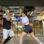 Iswarya Menon Instagram - PUSHING MY LIMITS 😈 Nothing like the #adrenalinerush while punching harder & faster 🥊 . . Get well soon @coach_mohammed_mma 🌟
