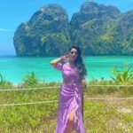 Janani Iyer Instagram – Paradise Found! 😍 
@pickyourtrail @larkholidays_thailand 
Outfit- @thehazelavenue 
#mayabay #phiphiisland #vacation #thailand #beach #island #instapic #explore Phi Phi Island, Thailand