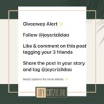 Joy Crizildaa Instagram – GIVEAWAY ALERT 🚨 
Super excited to announce my 1st ever giveaway ❤️
The support I’ve received from all of you has been incredible ❤️ time to celebrate 🎉 

Rules :
1️⃣ follow @joycrizildaa 
2️⃣ like and comment on this post tagging 3 of your friends ensure all your friends follow @joycrizildaa 
3️⃣ share the post in your stories and tag @joycrizildaa for an extra entry 

The giveaway ends on 9th April 
Will announce the winner on 10th April 

3 lucky winners will get a beautiful saree ✨

Please don’t follow to unfollow, this is a giveaway to celebrate likeminded people who will appreciate the content ! 

Please note : if you have a private account send us the screenshot of your story !
Contest is for Indian residents only 🙏🏻

Good luck to everyone ❤️
And thanks for your support ❤️
-love 
Joy crizildaa 

#giveawaycontest #giveawayindia #giveaway #giveawayalert #giveawaytime #giveaways #joycrizildaa #celebritystylist #fashionblogger #fashiondesigner