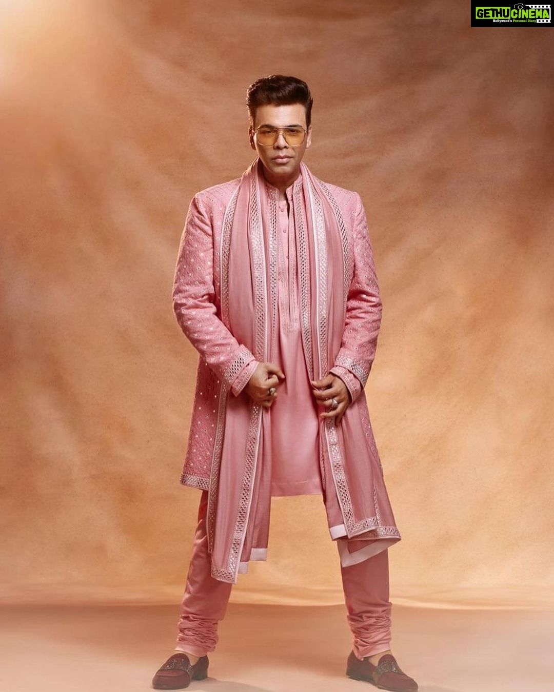 Karan Johar Instagram - Shaadi Tayaar … dil me bahut saara pyaar … dhal gayee jawaani … but mid life crisis hai to pehen liya Manish Malhotra ki sheravani! Chand Jaisi Alia Raaja humare RK! Rab ne bana di jodi woh bhi saj dhaj ke! Styled by @ekalakhani hair @darshanyewalekar make up @paresh_kalgutkar 📷 @maajidkhan88 managed by @len5bm in @manishmalhotra05