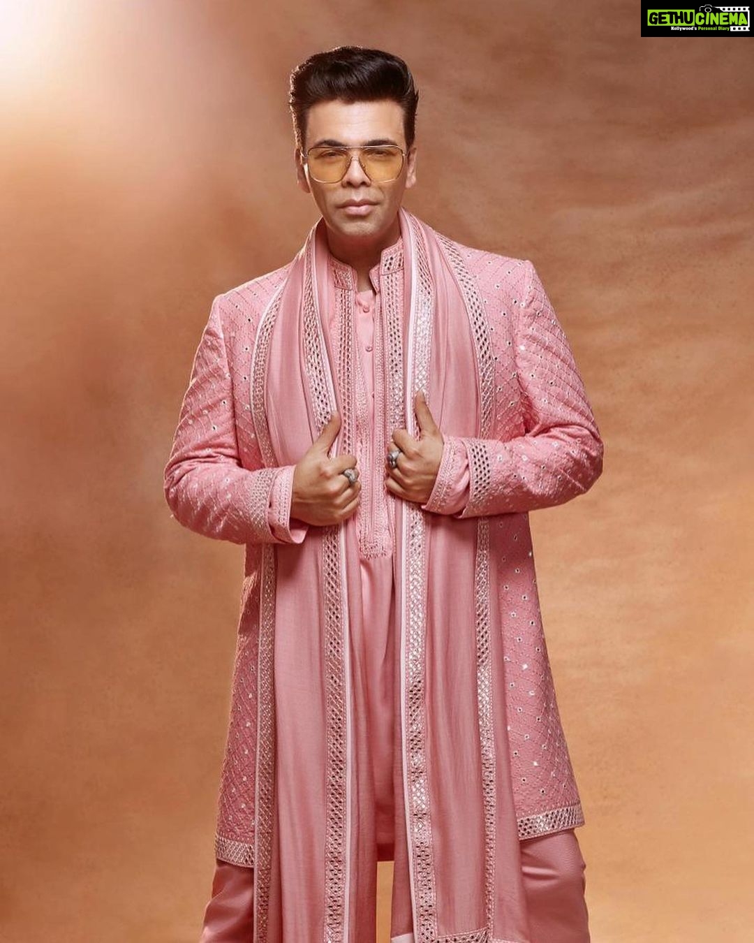 Karan Johar Instagram - Shaadi Tayaar … dil me bahut saara pyaar … dhal gayee jawaani … but mid life crisis hai to pehen liya Manish Malhotra ki sheravani! Chand Jaisi Alia Raaja humare RK! Rab ne bana di jodi woh bhi saj dhaj ke! Styled by @ekalakhani hair @darshanyewalekar make up @paresh_kalgutkar 📷 @maajidkhan88 managed by @len5bm in @manishmalhotra05