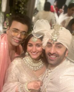 Karan Johar Instagram - It’s days like this that we live for …where there is the most beautiful blend of family, love and absolute emotion….. overwhelmed and so full of love in my heart… my darling @aliaabhatt this is such a beautiful life step and my love and blessings go with you everywhere … Ranbir ! I love you… now and forever!You are now my son in law😂❤️❤️❤️…badhai ho and here’s to decades of ख़ुशियाँ