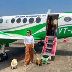 Kashish Singh Instagram - When everything seems to be going against you, remember that the airplane takes off against the wind, not with it. 🤝#privateplanes #dogsofinstagram #traveller #flyprivate #charter #pilot #yolo #20april2022 #adatetoremember #bellavitakashish 🧚🏻‍♀🧚🏻‍♀ Mumbai International Airport