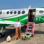 Kashish Singh Instagram - When everything seems to be going against you, remember that the airplane takes off against the wind, not with it. 🤝#privateplanes #dogsofinstagram #traveller #flyprivate #charter #pilot #yolo #20april2022 #adatetoremember #bellavitakashish 🧚🏻‍♀️🧚🏻‍♀️ Mumbai International Airport