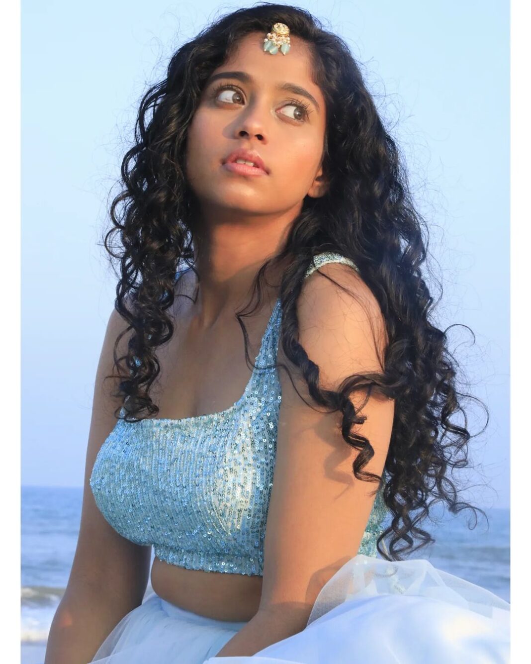 Krisha Kurup Instagram - 🌊 . . . Credits PRODUCTION & CONCEPT @vignesh_starz @sparkling_starz_events PHOTOGRAPHY PRODUCTION @10tv_2021 DOP @venkat_shivam_ @eagleeyephotography28 DIRECTION @siyasri_official COORDINATION @FFACECREATORS COSTUMES @label._j JEWELERY @magna_jewels MUA - @sriartistry_