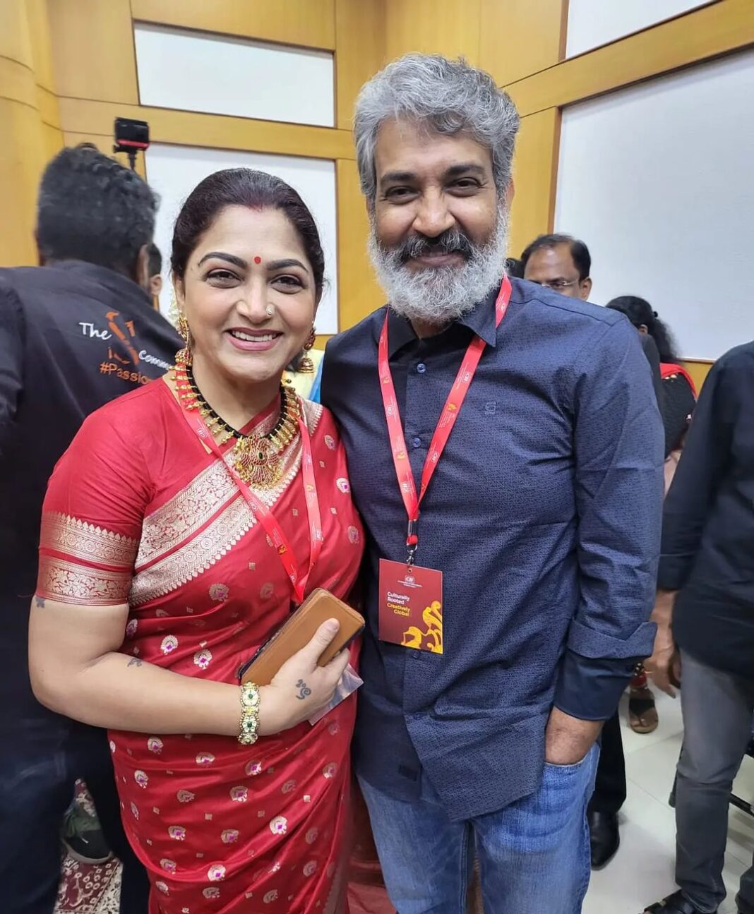 Kushboo Instagram - With the magic man.. #SSRajamouli