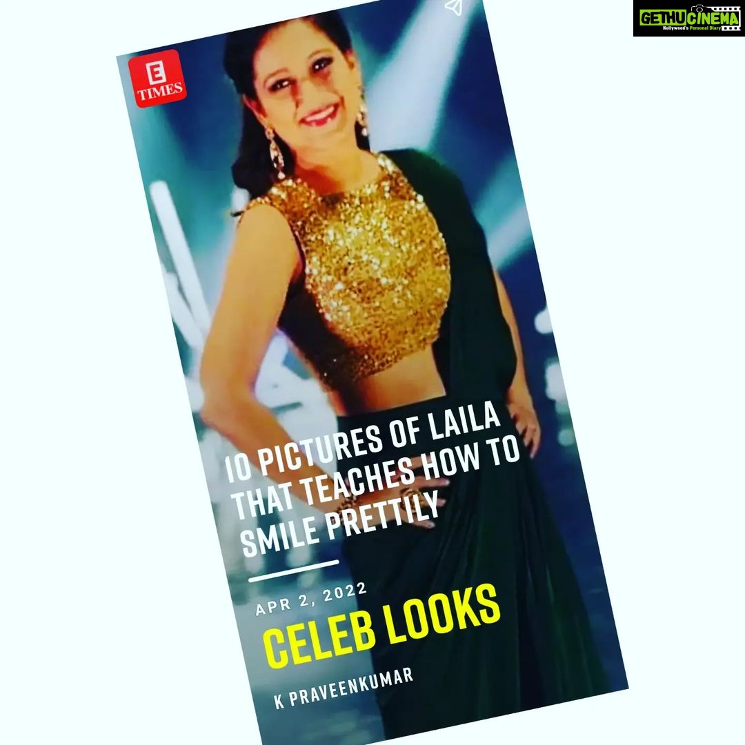Laila Mehdin Instagram - I love this photo story written by @praveen2157 Very creative! Thank you. Thank you @etimes and @etimestamil Go check it out at: https://m.timesofindia.com/entertainment/tamil/web-stories/10-pictures-of-laila-that-teaches-how-to-smile-prettily/photostory/90592070.cms Chennai, India