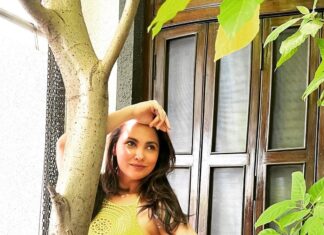 Lara Dutta Instagram - I think all the 4’s looks pretty good on me!!! Another year older, not sure if any wiser! Crazier for sure!!! Curvier too! 🤪#youonlyliveonce #alibaughdiaries #family #love #grateful #blessed 🙏🏽🙏🏽 @mbhupathi