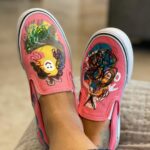Lisa Ray Instagram - The very coolest birthday gift I’ve ever gotten are these hand painted kicks by @iabadioupiko via @hatchartproject Mobile art. Setting down moody, melodious tracks along the pavement. Walking has always been my escape, my reprieve, my way of thinking and processing. What do they say? Wear your best dress, take the plastic off your couches, set the table with your crystal everyday, not just on special occasions. I just don’t want to wear them out too soon 😁 None of this would be possible without @angadchowdhry canny intervention And of course my beloved ❤️