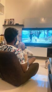 Ma Ka Pa Anand Instagram - Nothing is as better than goofing around with your doggos and adoring the kindness and cuteness of the champ Simba! 😍

Watch #OhMyDogOnPrime, now only on @primevideoin