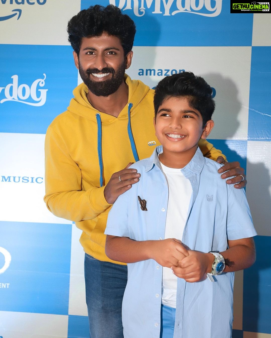 Mahendran Instagram - “Oh my dog” this movie has been so special to me seeing #arnav doing his first debut on screen we’re he has done a wonderful job and was so touching to see three generations of family in the movie 🤩 @arunvijayno1 na has always been the best father on screen and off screen❤️ One the best movies for all the kids . Do watch #ohmydog on @primevideoin 🐶 @mahima_nambiar @aarathi_arun @2d_entertainment @rajsekarpandian @mahima_nambiar