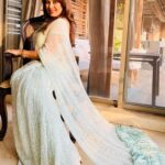 Mahima Chaudhry Instagram - Nothing more beautiful than a sari … Stylist - @roshni0819 Outfit - @yuktaadesignerstudio