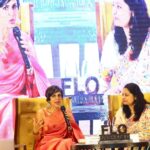 Mandira Bedi Instagram – @ficciflohyderabad extended their hospitality to me and had me over for a lovely event. ❤️✨🧿it was a terrific experience addressing a group of talented and accomplished ladies.. The talk was moderated by chairperson @shubhraamaheshwari ✨❣️

.
.
Saree @mavurisilks @entertainmenttleo9 
Photo @ajaychouhansphotography