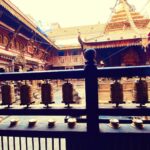 Manisha Koirala Instagram - One of the best mornings of my life cycling to my favourite #patandurbarsquare and tiny lanes of #kathmandu !! Gorgeous temples we got chance to pray 🙏🏻 #heritagesitesofnepal #patan @saroshpradhan @choendenla @siddhartha.koirala
