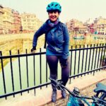 Manisha Koirala Instagram - One of the best mornings of my life cycling to my favourite #patandurbarsquare and tiny lanes of #kathmandu !! Gorgeous temples we got chance to pray 🙏🏻 #heritagesitesofnepal #patan @saroshpradhan @choendenla @siddhartha.koirala